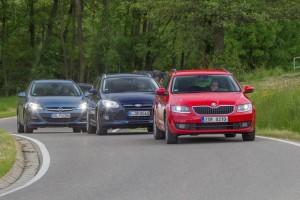 Skoda Octavia Combi Ford Focus Turnier Opel Astra Sports Tourer Test