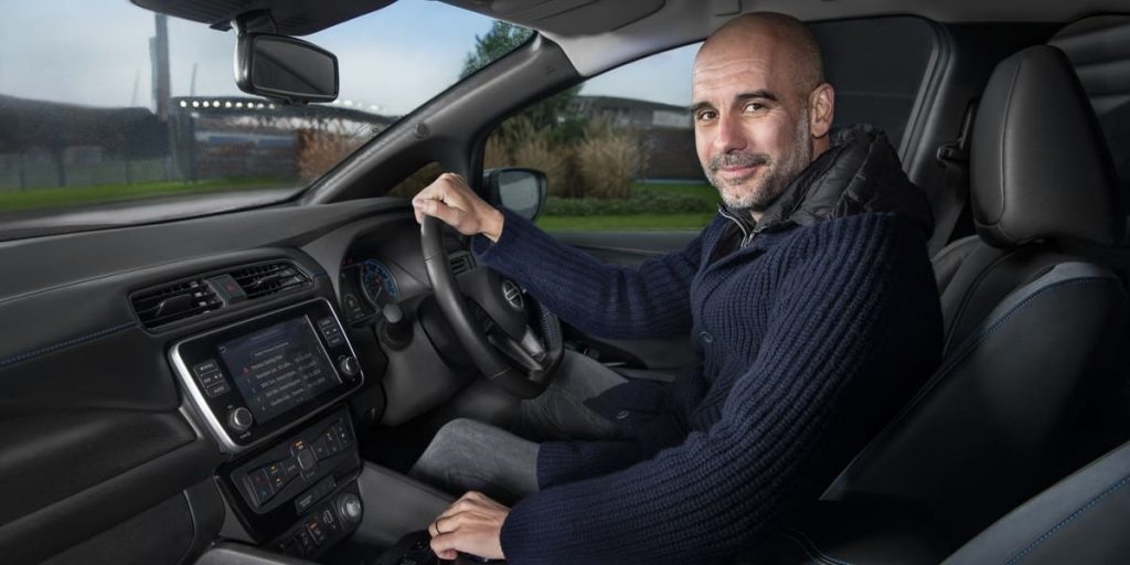 Pep unter Strom: Guardiola steht auf den Nissan Leaf ...